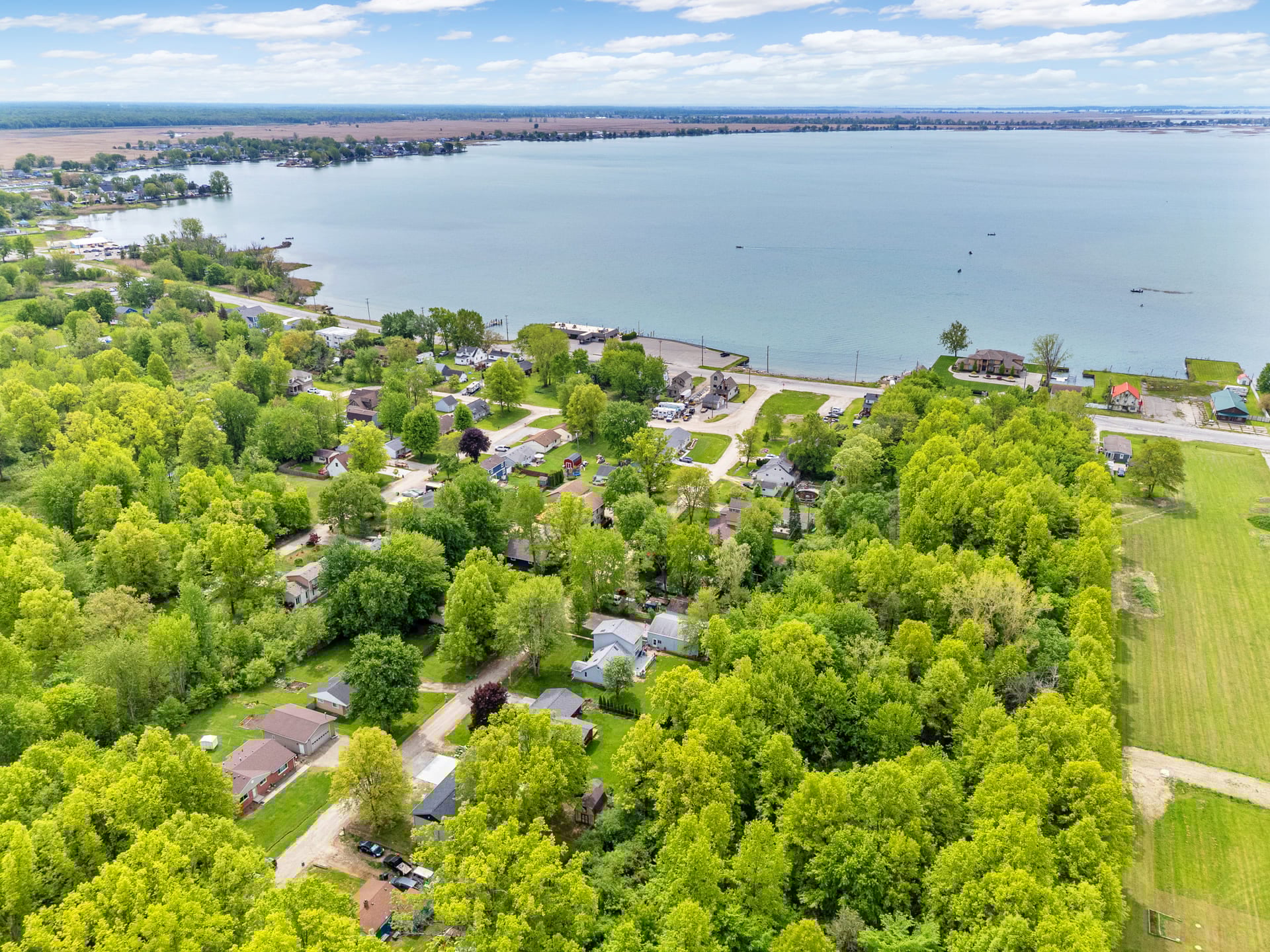 Photo of an aerial view of A Beach