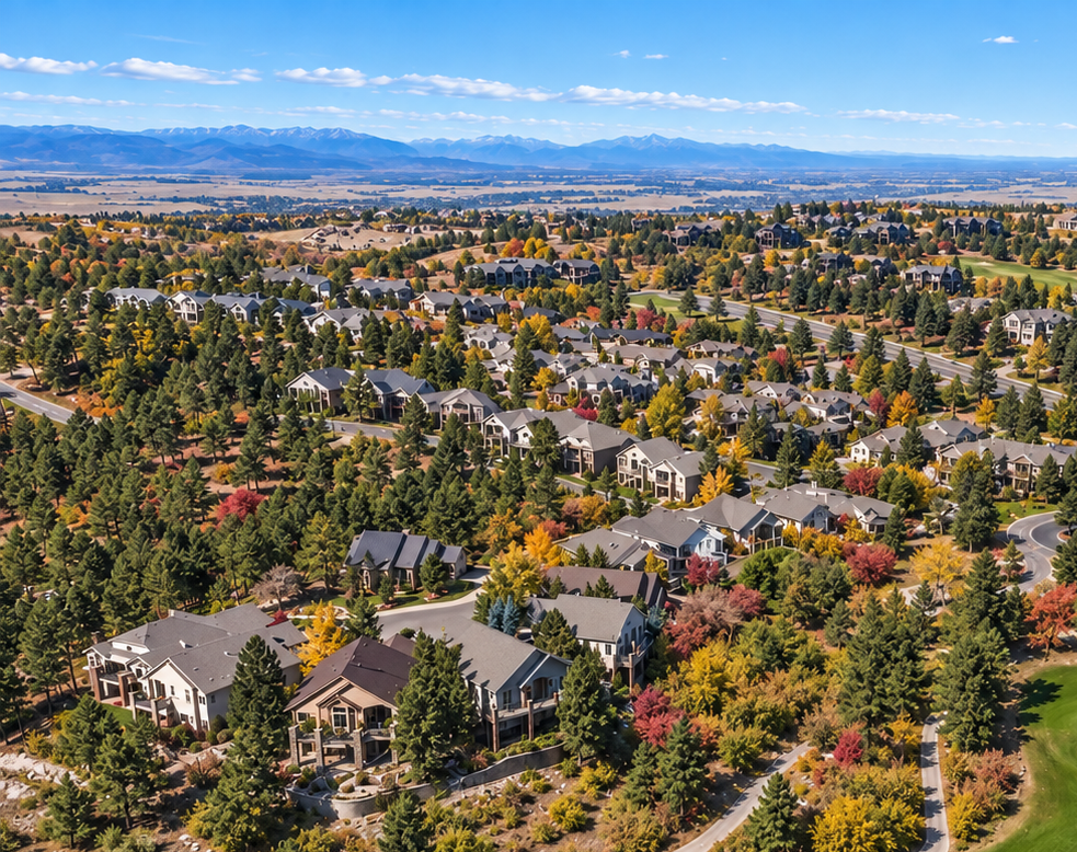 Autumn Golf Community Panorama