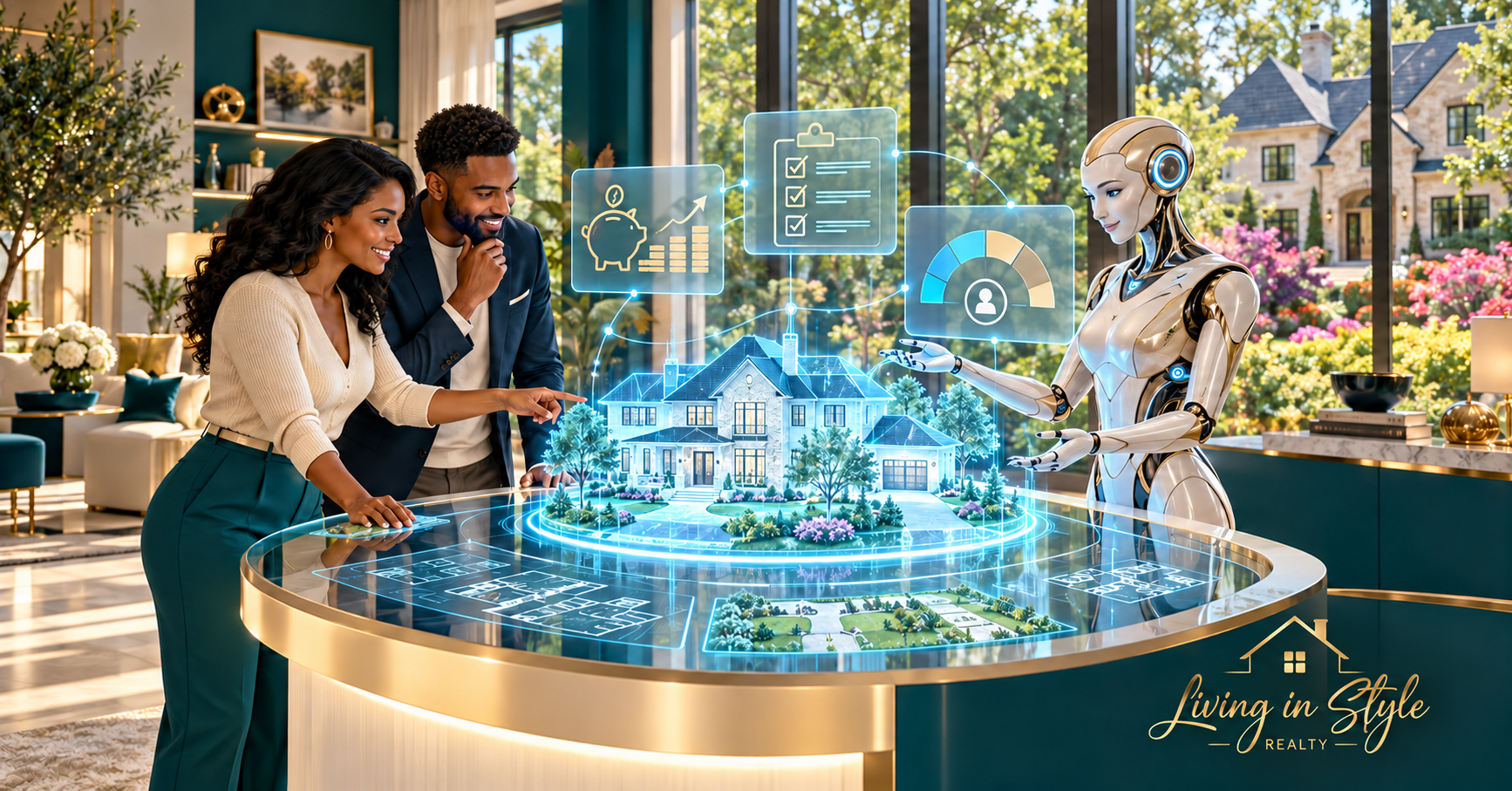 Futuristic real estate showcase