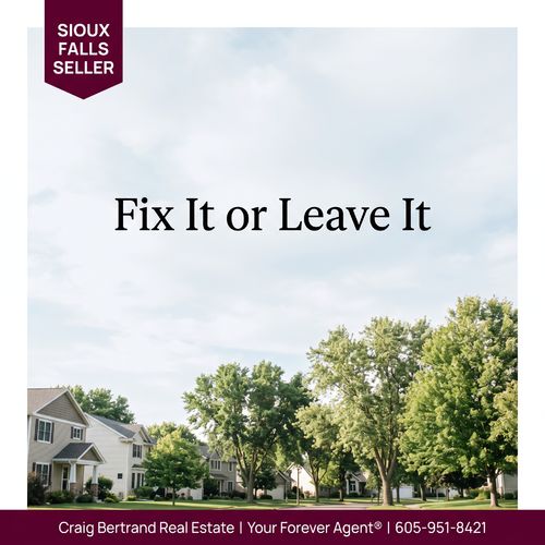 What Should Sioux Falls Sellers Fix Before Listing and What Should They Leave Alone?