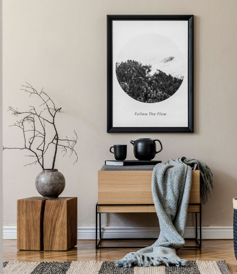 Modern,Scandinavian,Living,Room,Interior,With,Black,Mock,Up,Poster