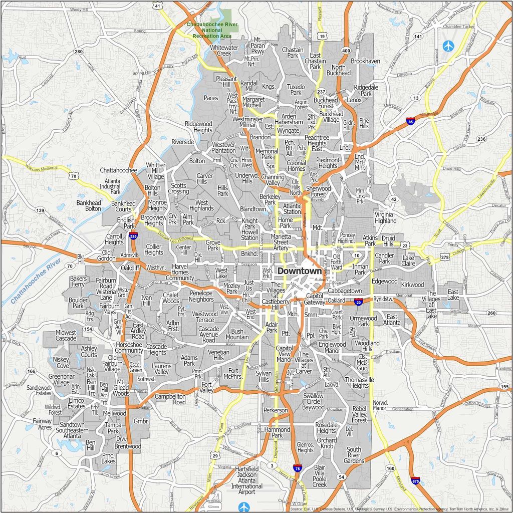Map of Atlanta