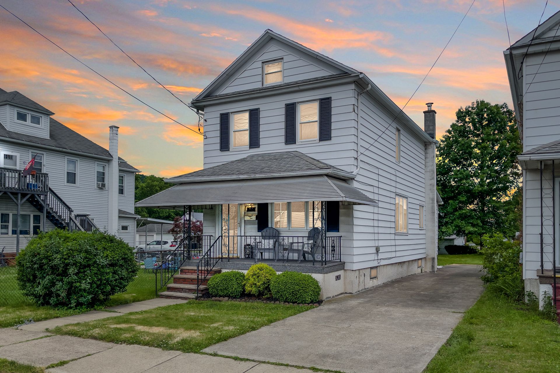 Home Exterior at Twilight in Pennsylvania