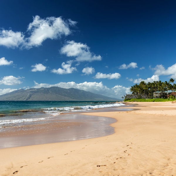 Keawakapu beach in the evening light, Maui, Hawaii
