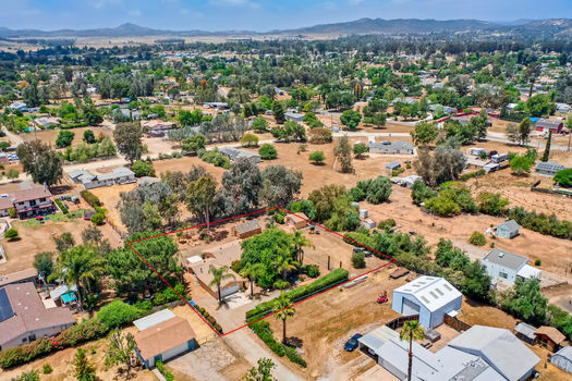 Drone - 1255 Ramona St Ramona CA - Web Quality - 001 - 03 Exterior Front_Lines
