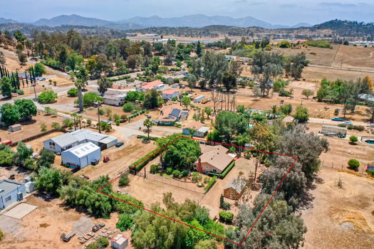 Drone - 1255 Ramona St Ramona CA - Web Quality - 004 - 07 Exterior Side_Lines
