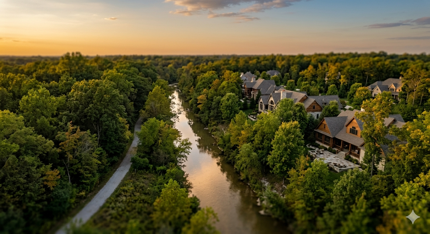 zionsville-bradley-ridge-luxury-real-estate-aerial