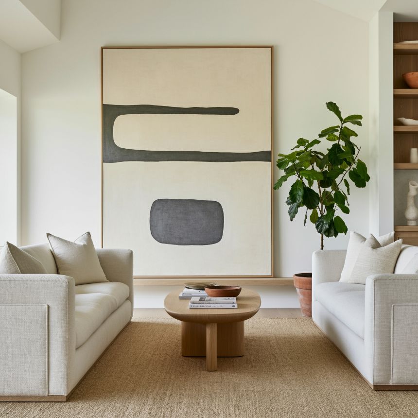 California-inspired living room