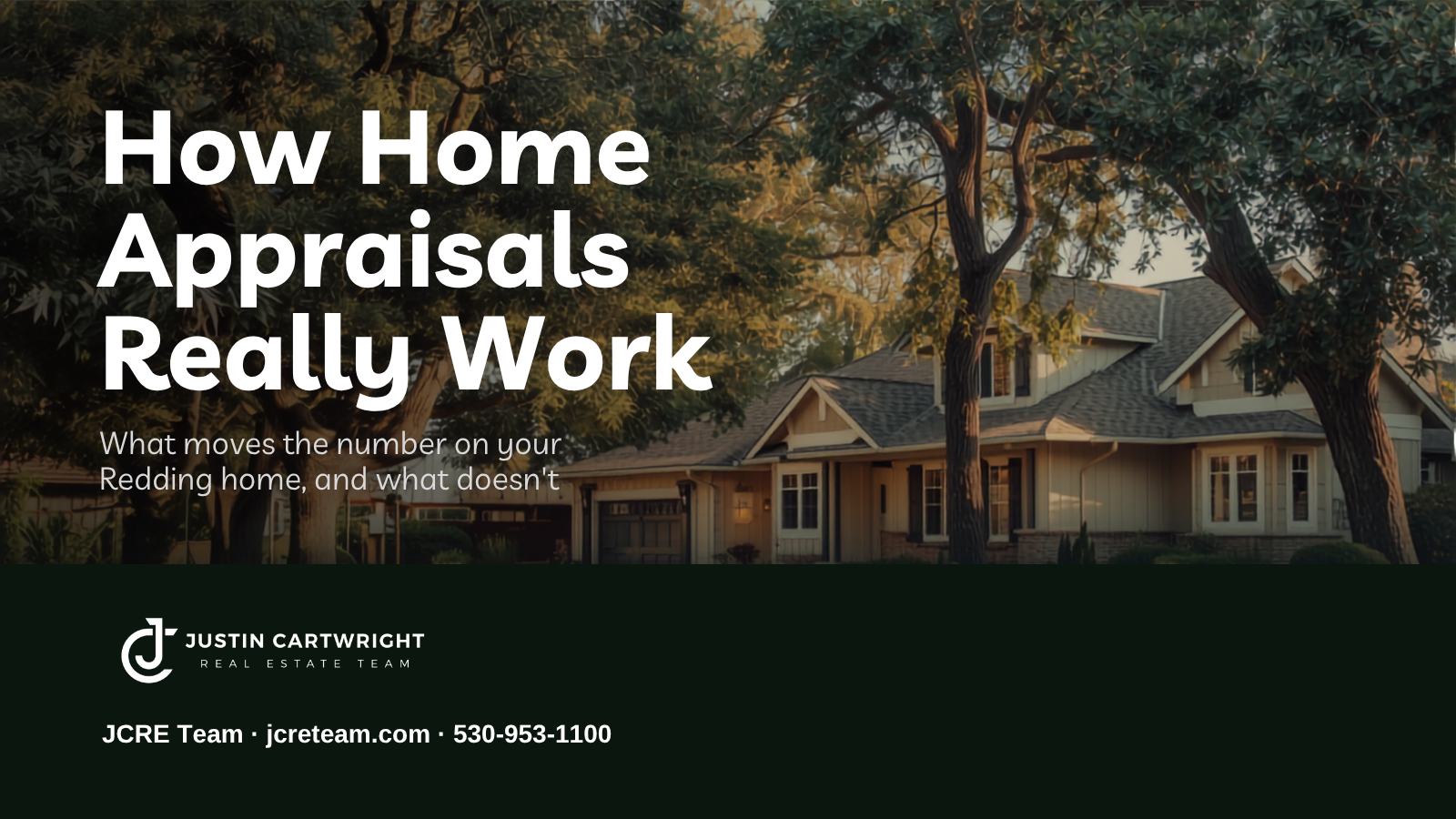 A welcoming Northern California home at golden hour with a How Home Appraisals Really Work blog header