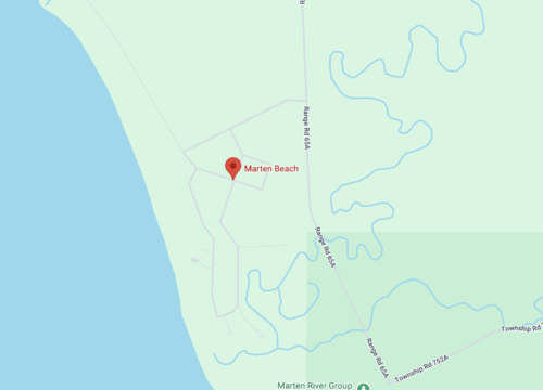 Marten Beach vertical map