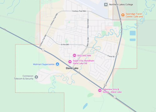 slave lake map vertical
