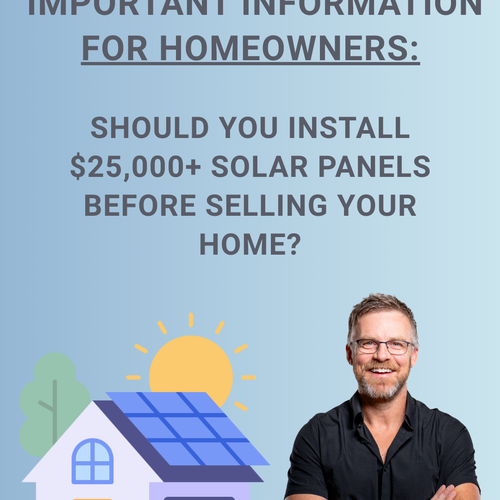 Should you install $30,000 solar panels before selling your home?