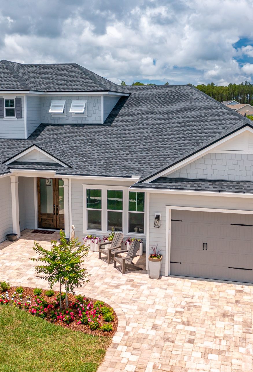 New luxury home construction Exterior vertical