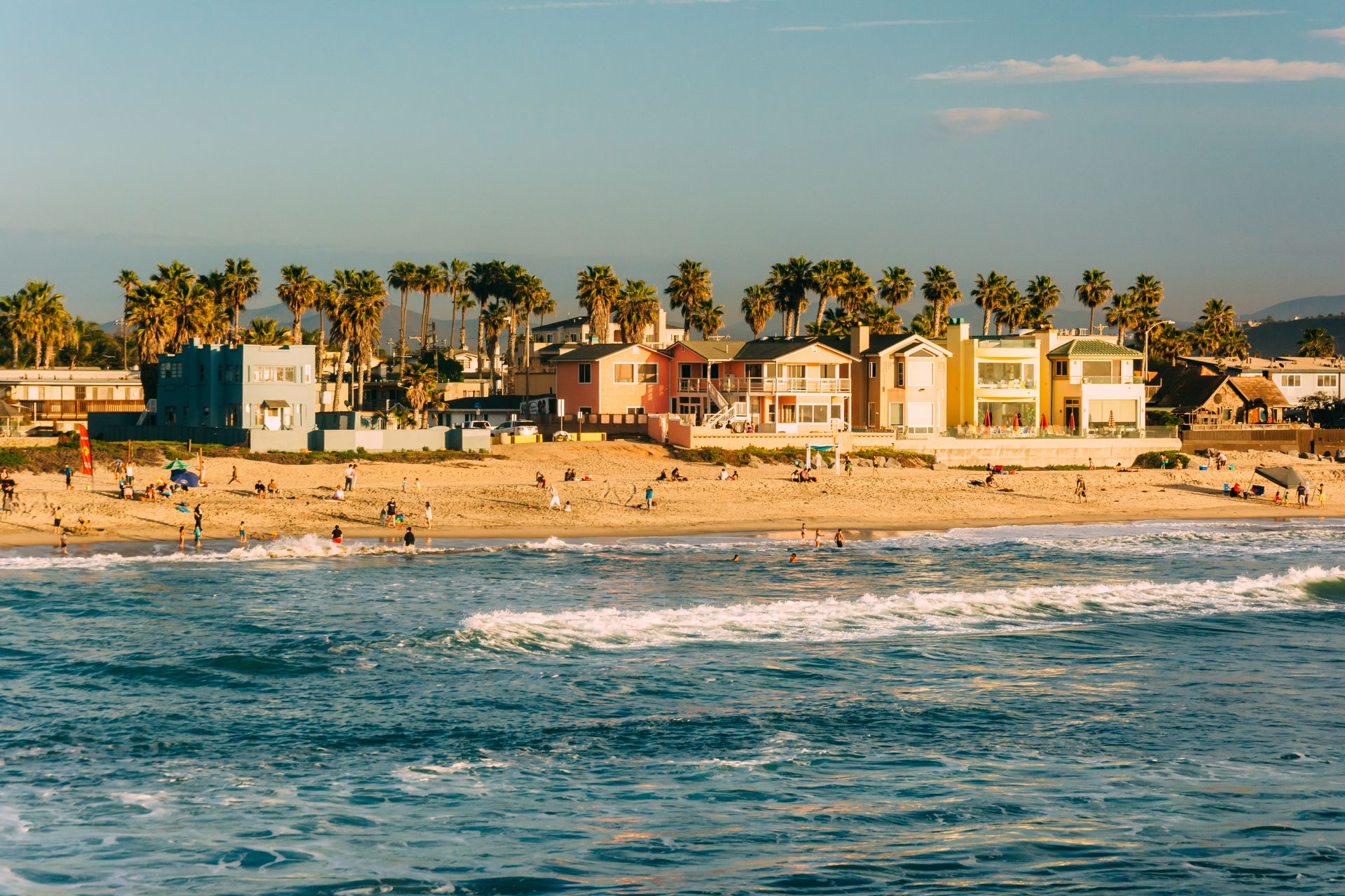 View of the beach in Imperial Beach, California.