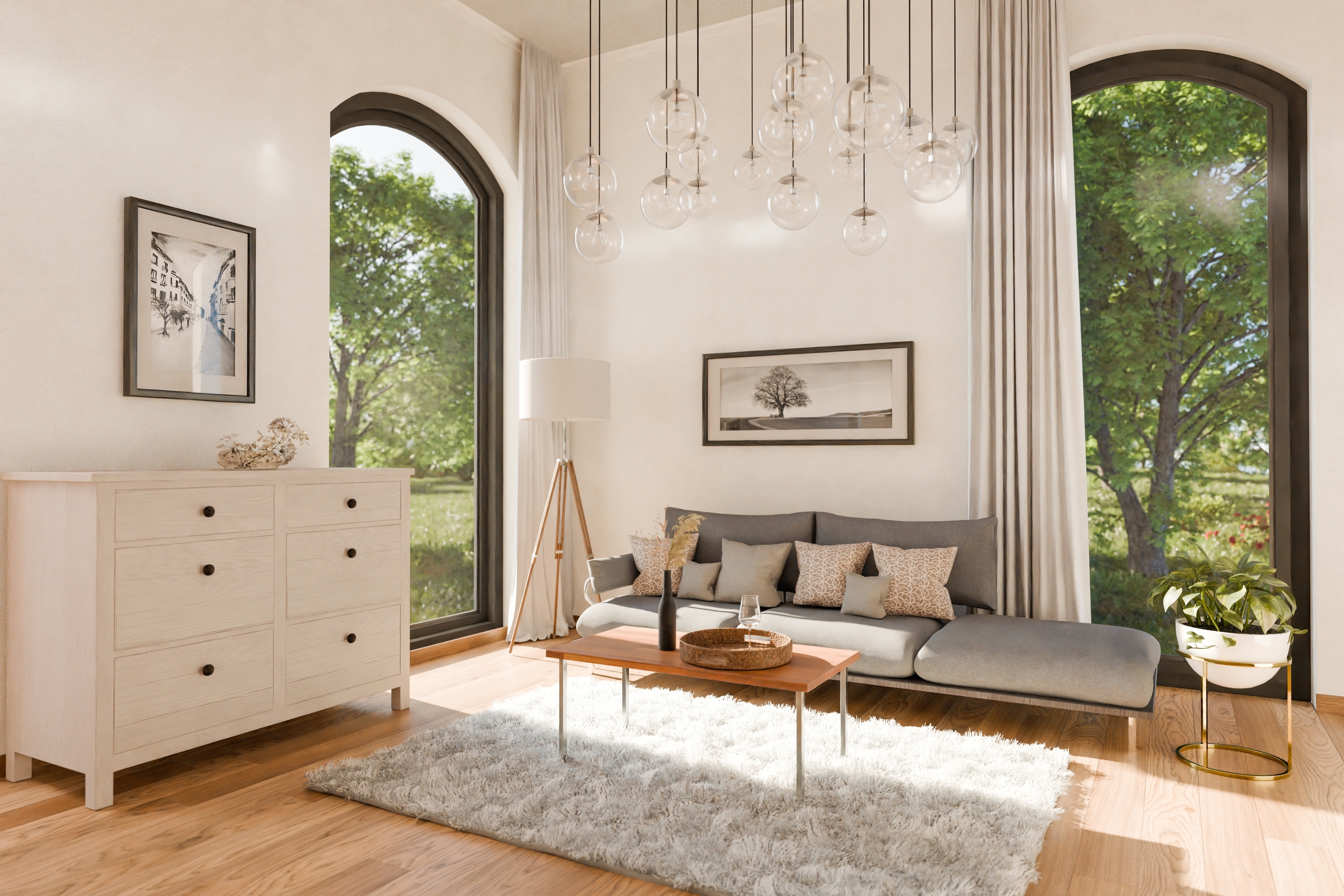 Luxurious,Loft,Apartment,With,Floor-to-ceiling,Windows,And,Panoramic,View;,Modern