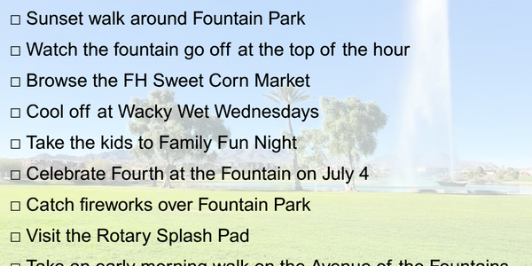 SUMMER IN FOUNTAIN HILLS
