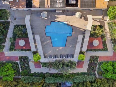 40 Pool Drone Overview Shot
