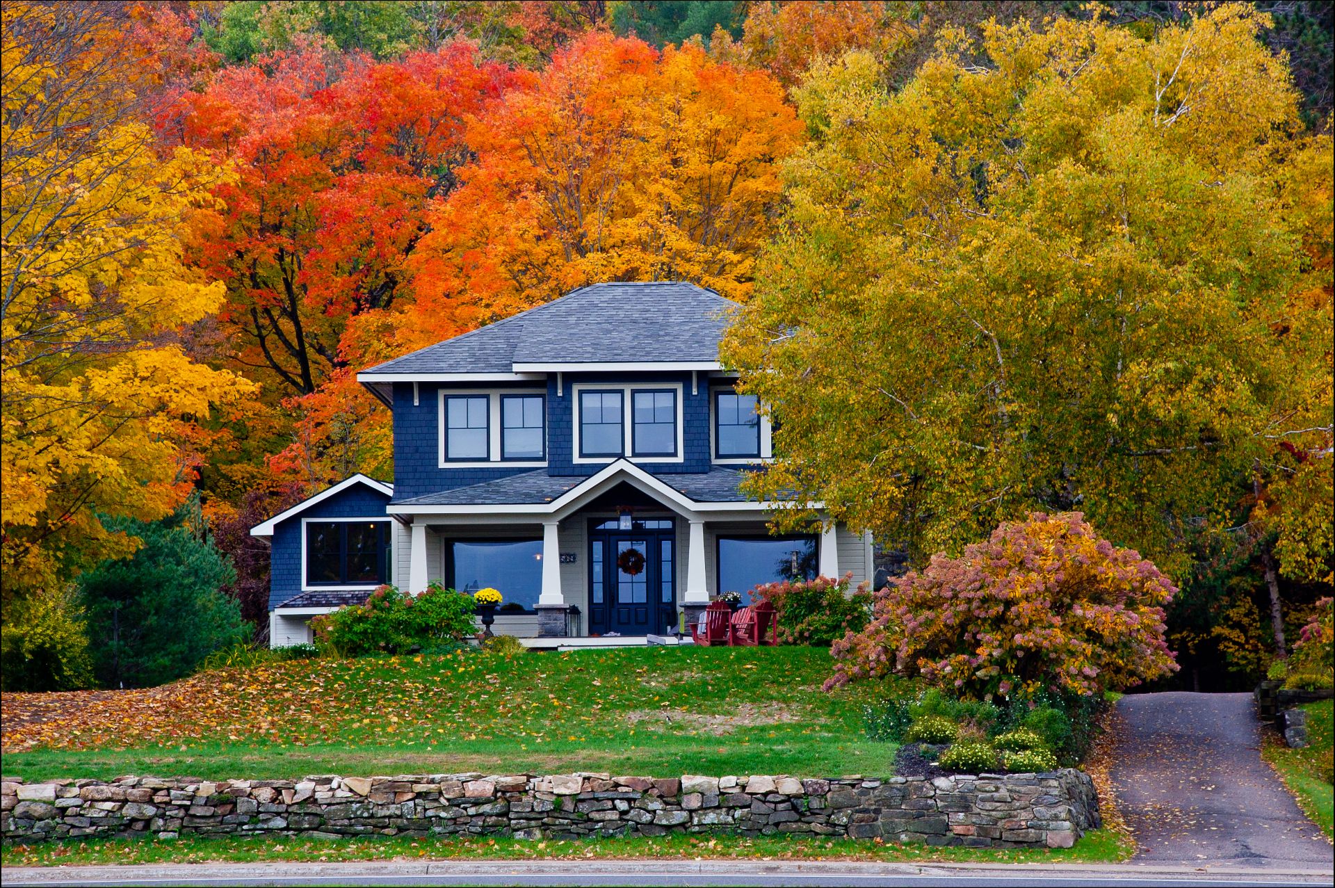Fall House at Port Sydney, Ontario, Canada