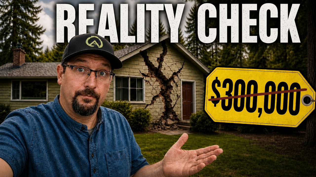 Jerry Norman in front of a Roseburg home with a $308,000 price tag