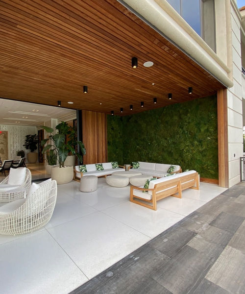 Fisher Island Condominium Patio located in Miami's metropolitan area of South Florida