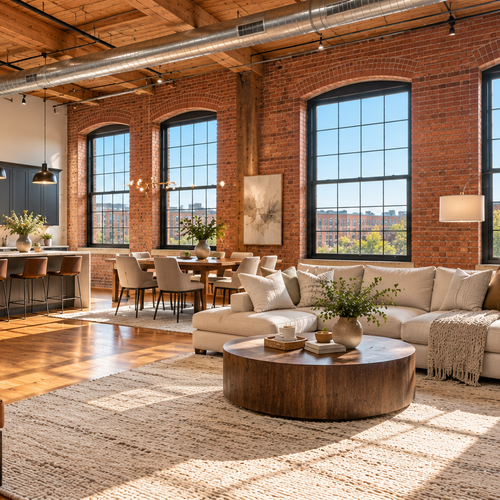 Lowell Lofts: Exposed Brick and Historic Character