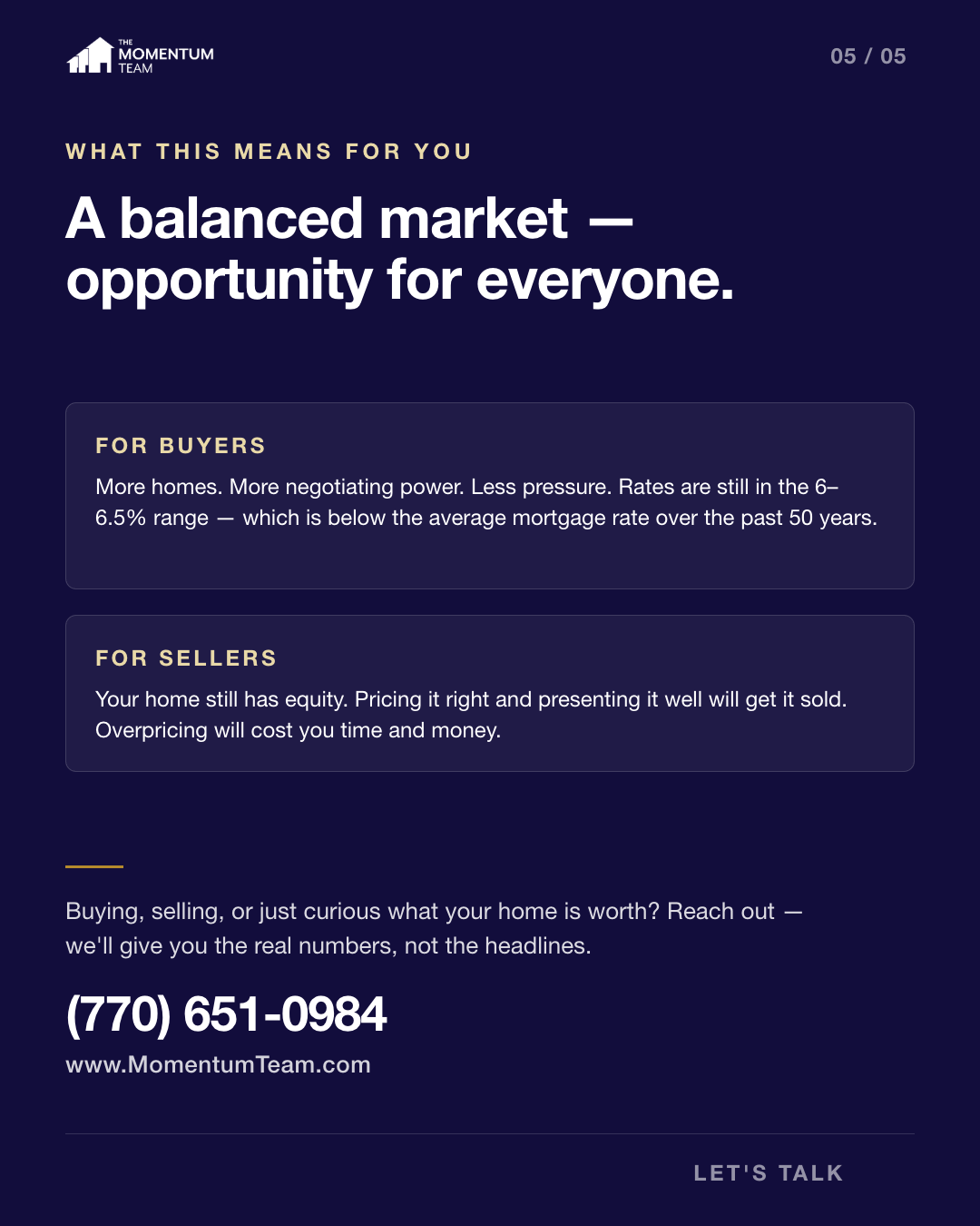 What this means for buyers and sellers