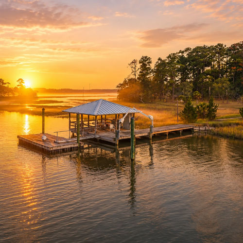42 Robert Ingram & Fox Island: 12-Acre Waterfront Estate with Deep Water Dock in Okatie, SC