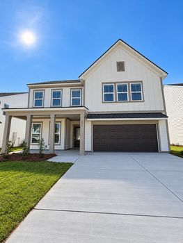 Modern Farmhouse Exterior with Garage