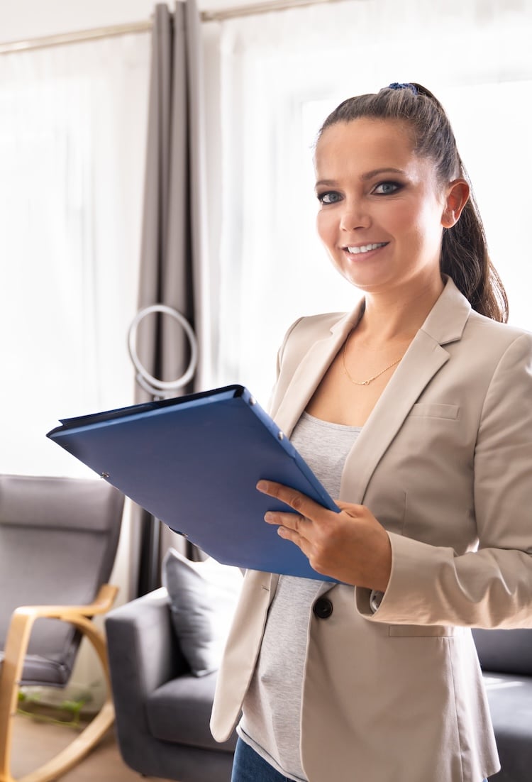 Real Estate House Appraisal And Property Check. Appraiser Agent