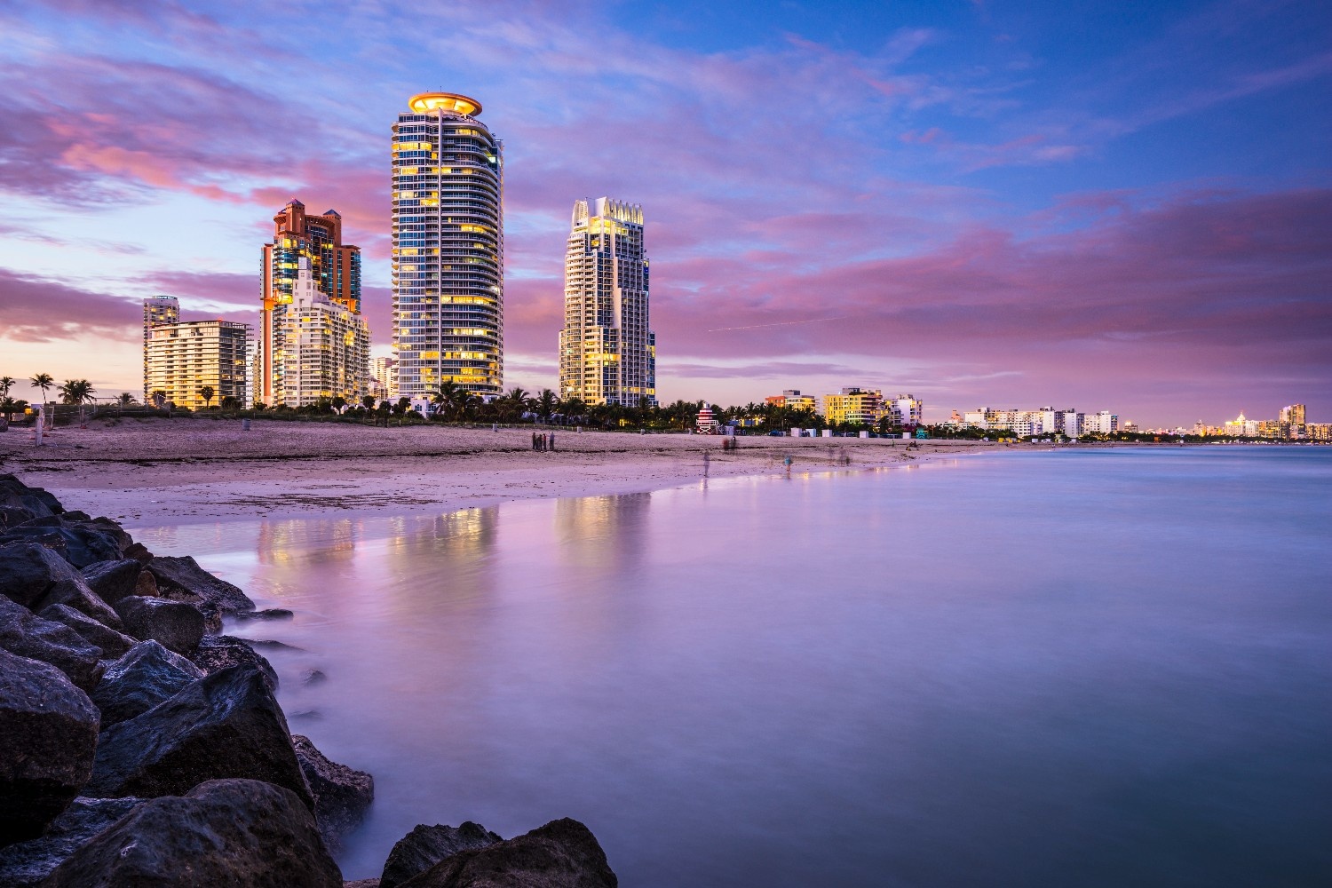 Condos for sale in Miami Beach oceanfront aerial view, Labrada Realty