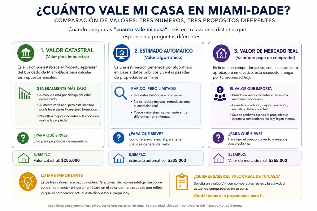 propiedades en miami comparación de valores, Labrada Realty