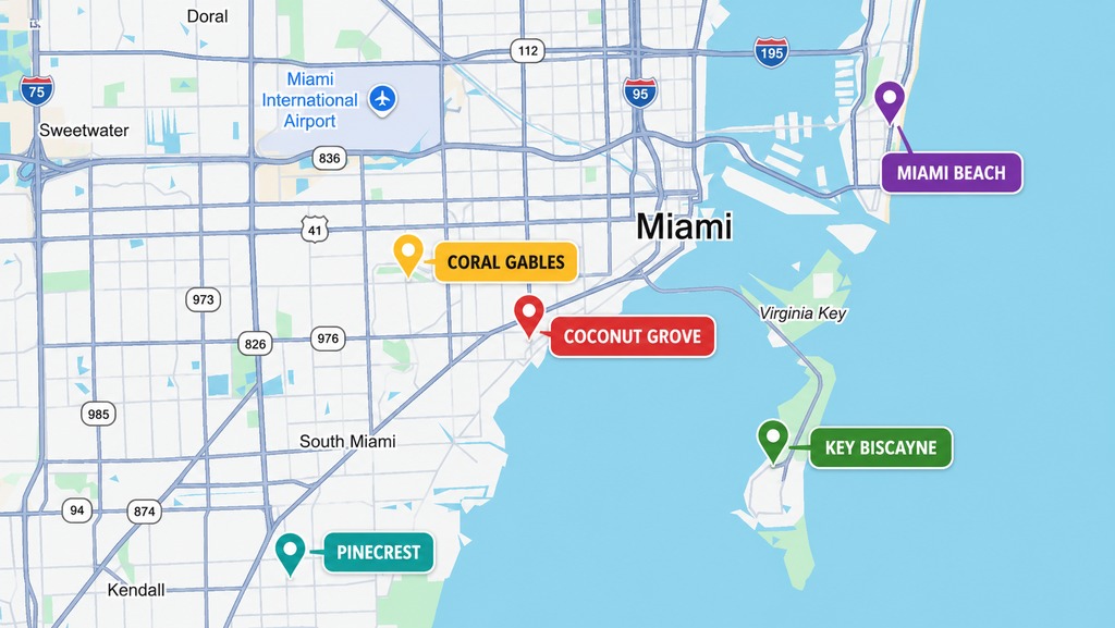 Mansion en Miami en Coral Gables y Coconut Grove, Labrada Realty