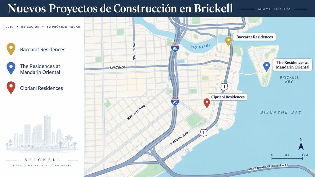 Nuevas torres de apartamentos en Brickell miami, Labrada Realty