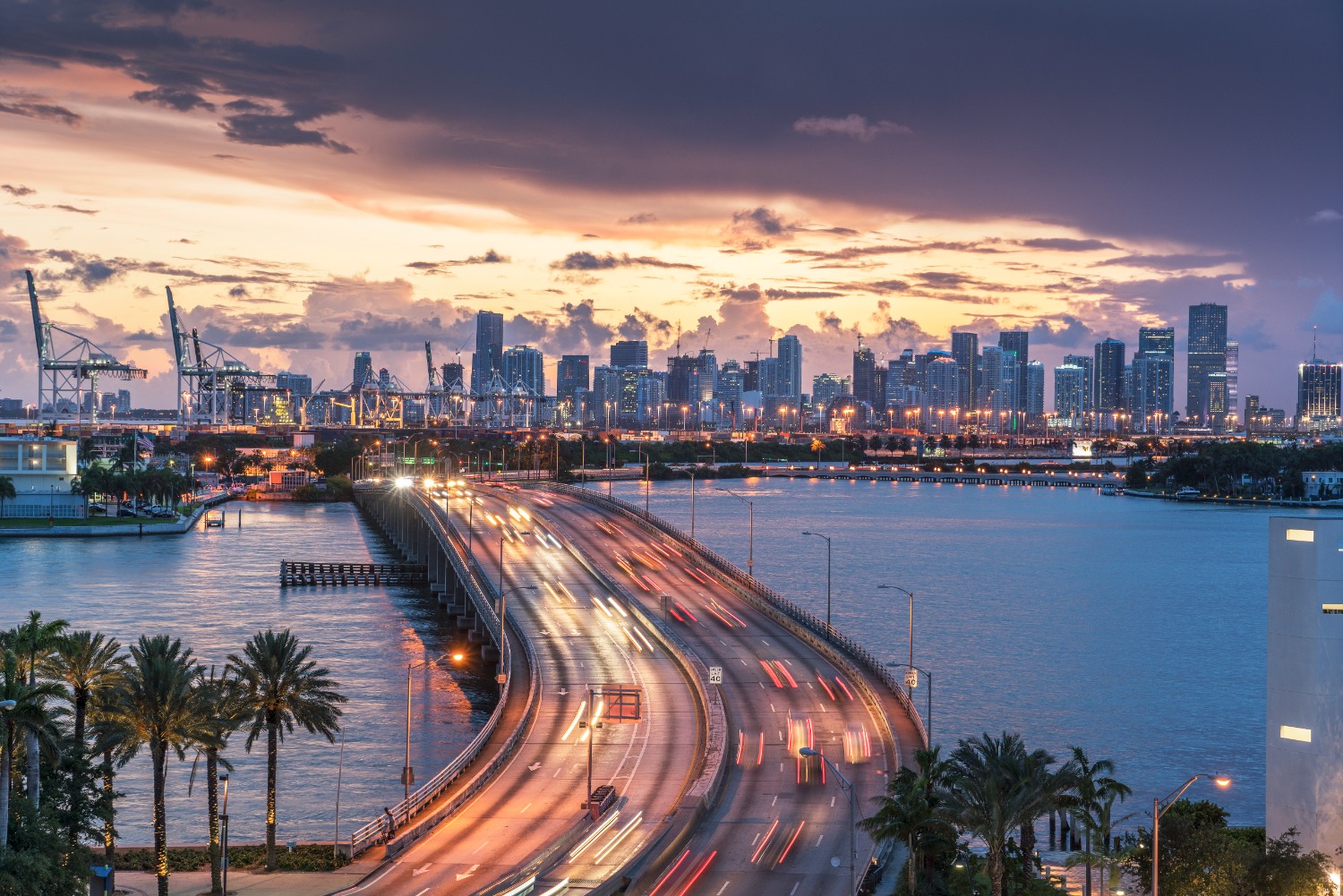miami-skyline-at-dusk-traffic-on-macarthur-causew-2026-09-22-18-46-53-utc-4000kb