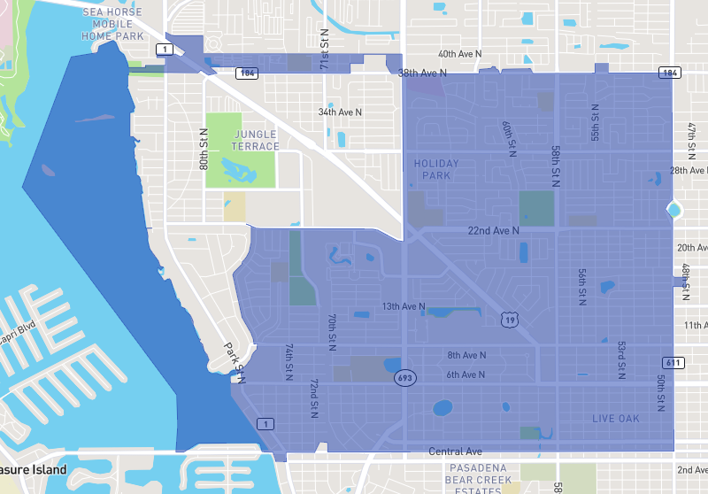 West St. Pete and The Jungle Area