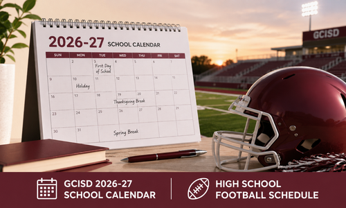 GCISD 2026-27 Calendar and Football Schedules