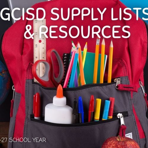 GCISD School Supply List & Prices