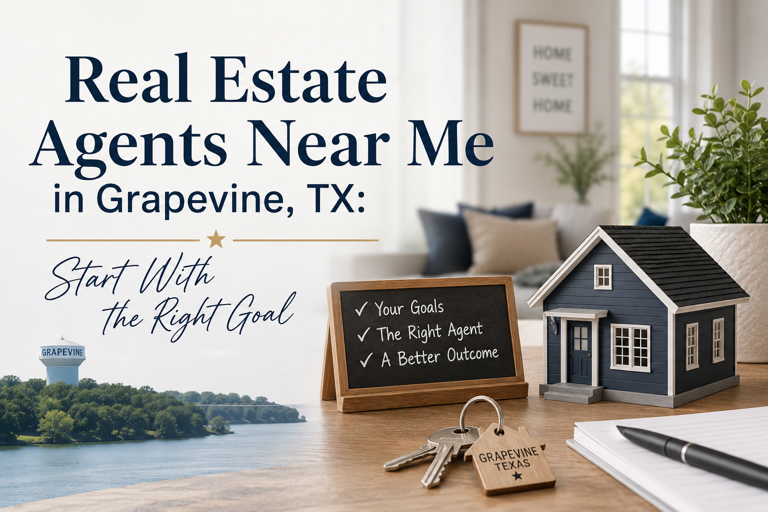 Real Estate Agents Near Me in Grapevine, TX: Start With the Right Goal