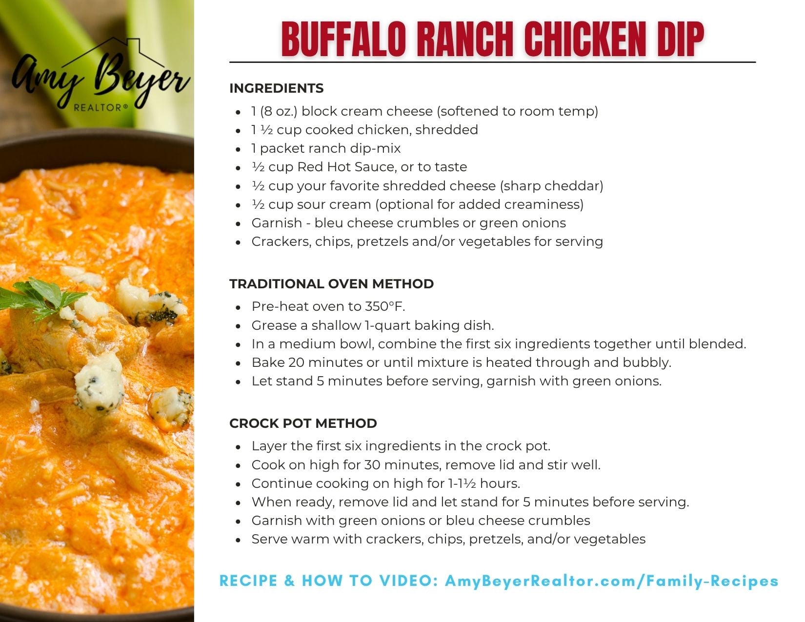 Buffalo Ranch Chicken Dip