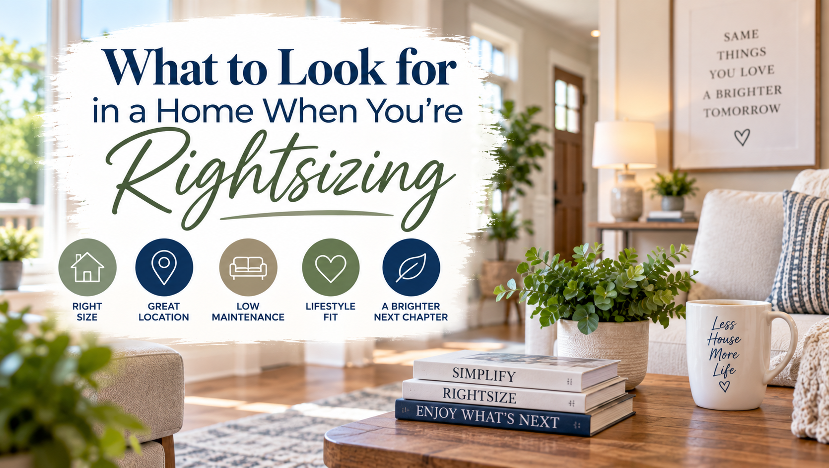 What to Look for When Rightsizing | Amy Beyer Realtor
