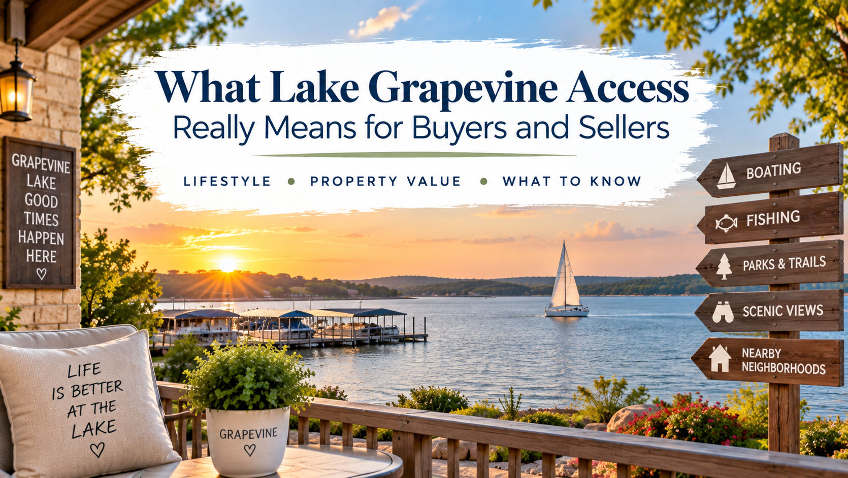 Lake Grapevine Access: What It Means for Real Estate by Amy Beyer Realtor