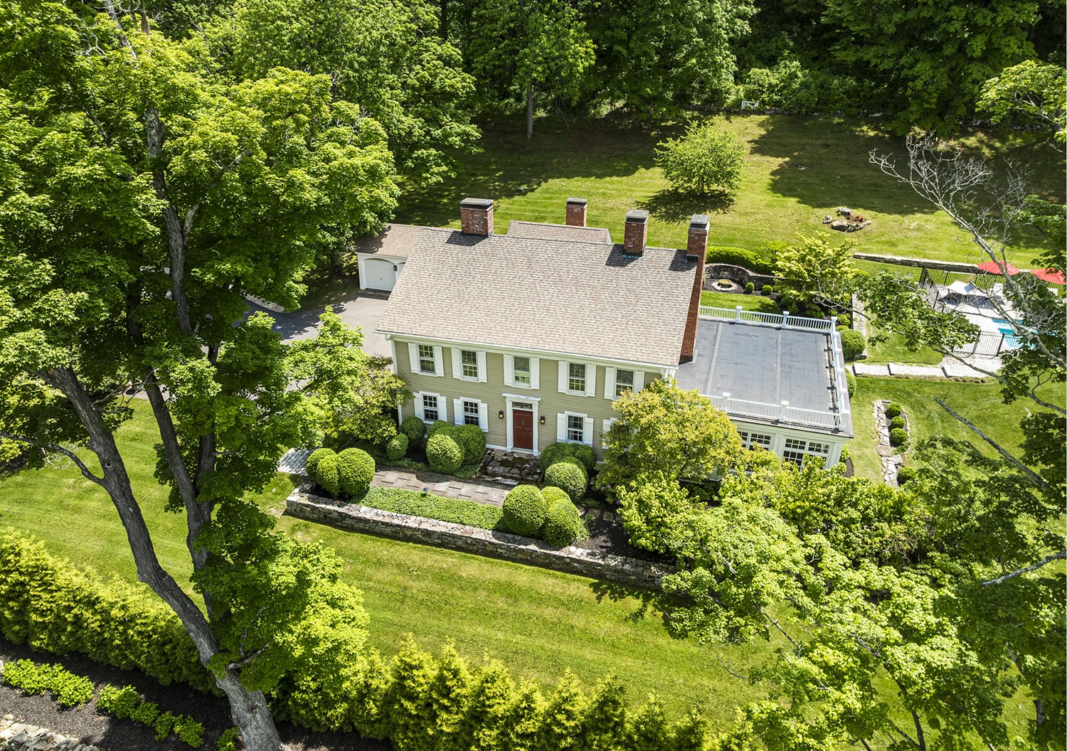 Aerial View of the house