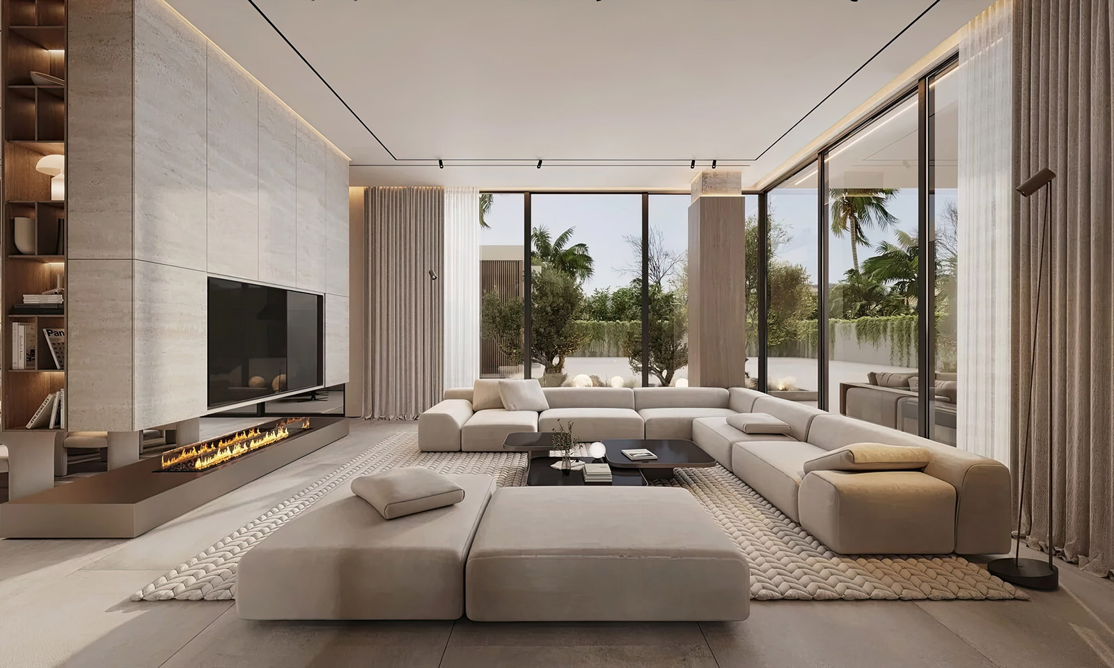 Elegant,And,Luxury,Interior,Open,Living,Room,With,Night,Lighting,