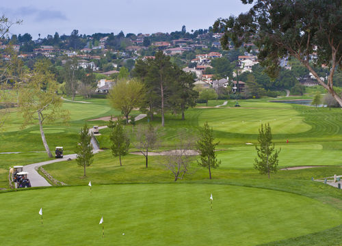 Golf course in retirement community.
