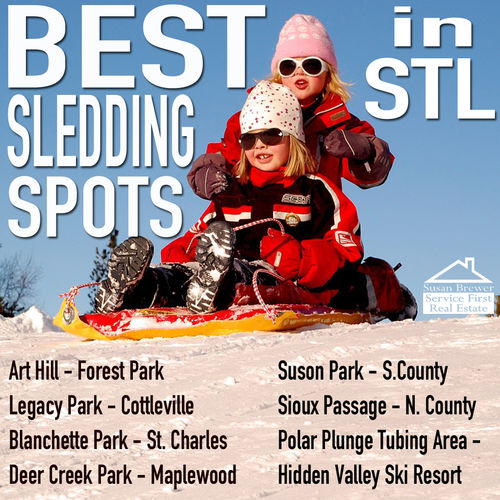 Best Sledding Spots in St Louis