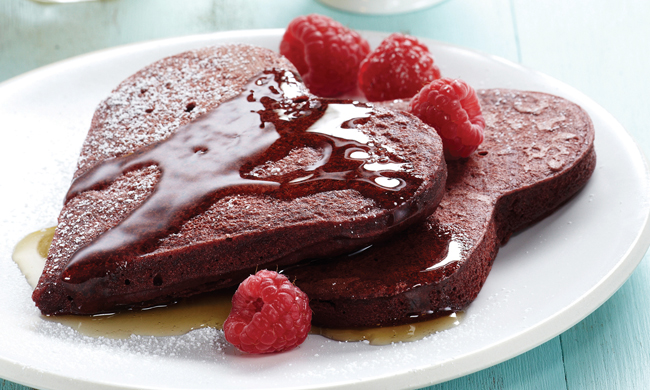red velvet pancakes