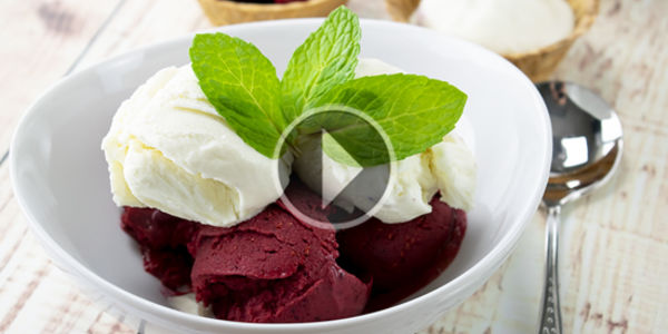 Ice Cream Made with Love for Mom