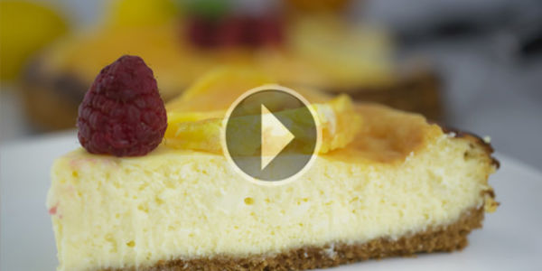 Lemon Cheesecake with Fresh Fruit