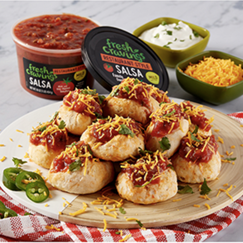 Jalapeno Bacon and Salsa Biscuit Bites