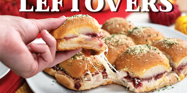 Thanksgiving Leftovers Turkey Cranberry Sliders